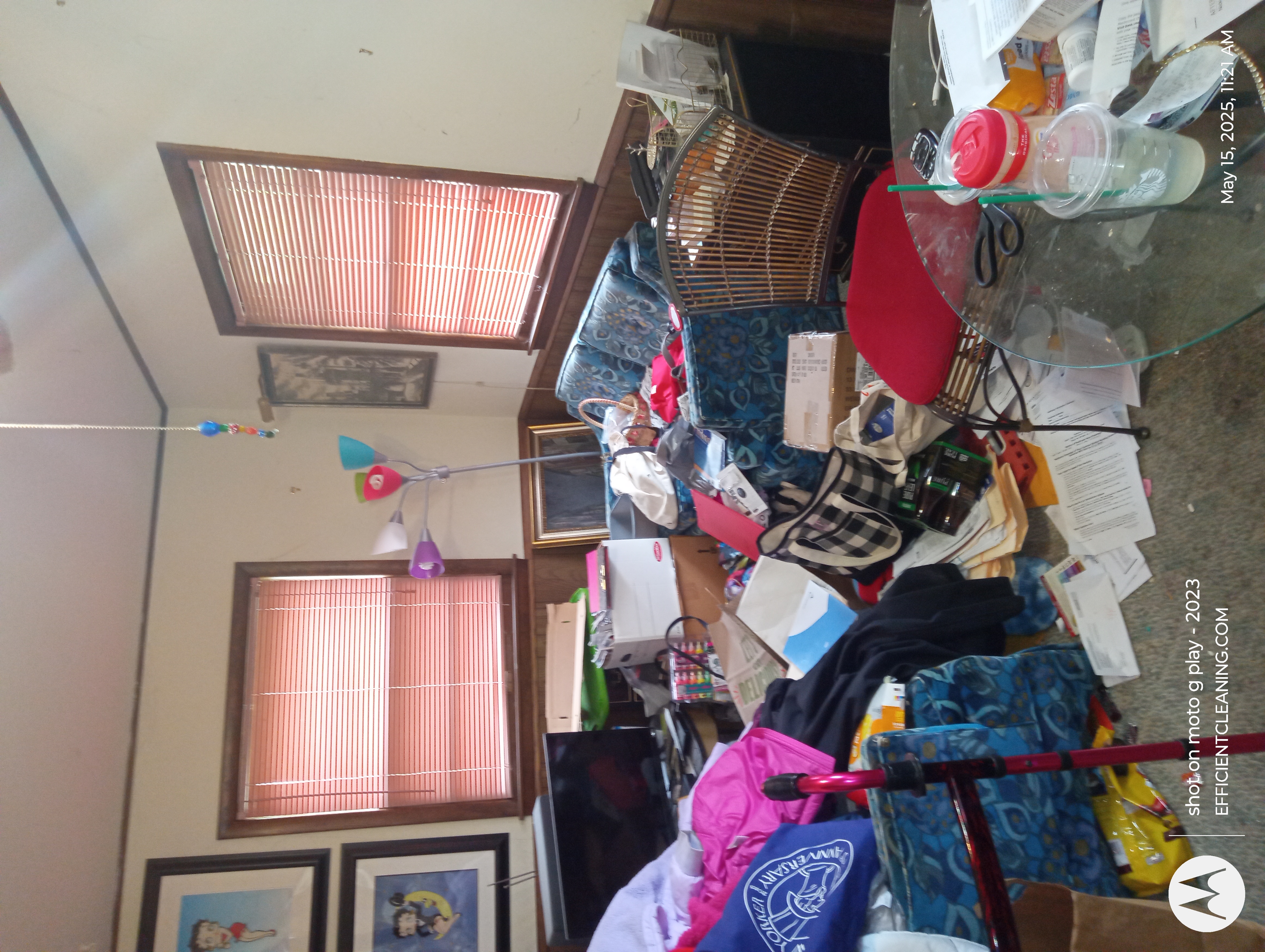 THE DINN AREA  STUFF ALL OVER THE PLACE