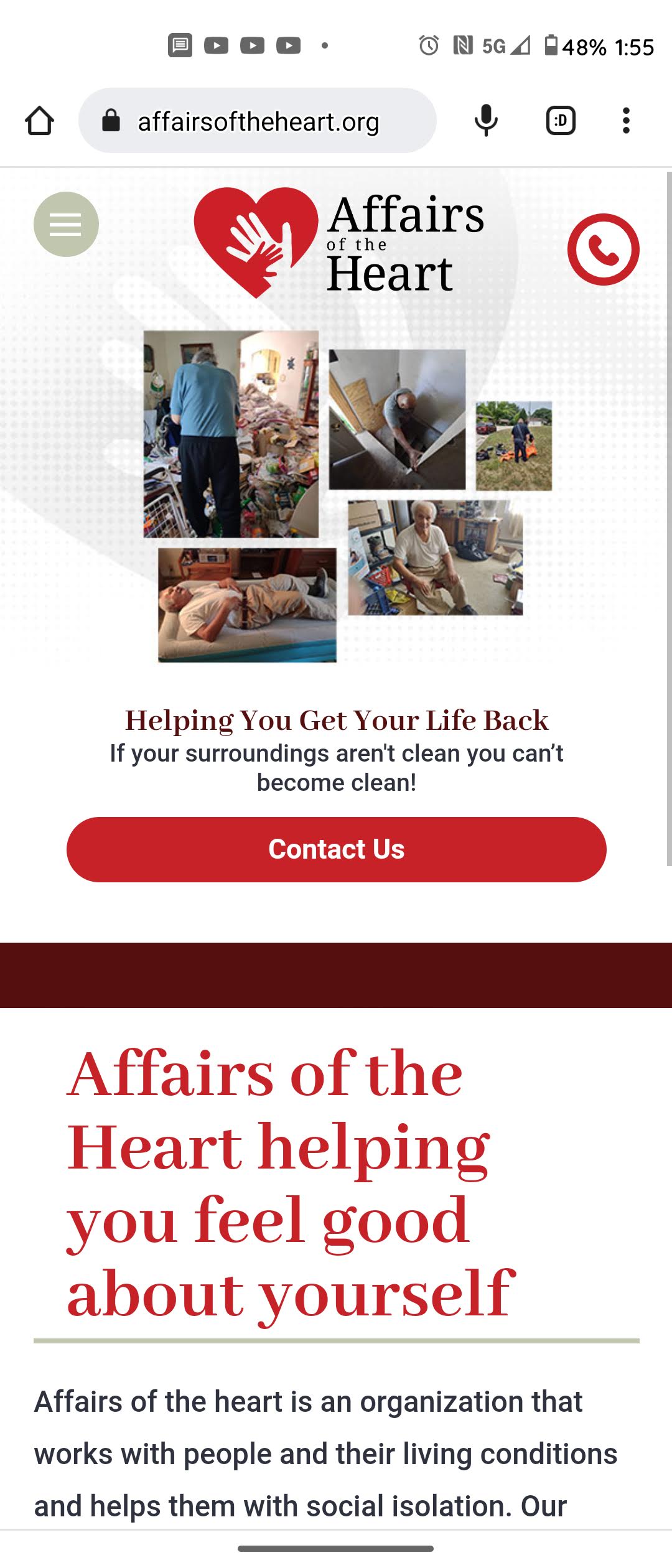 Hoarder cleaning debris removal